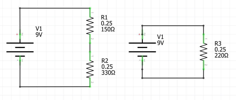Parallel Circuit Splitted into Multiple Series Circuits