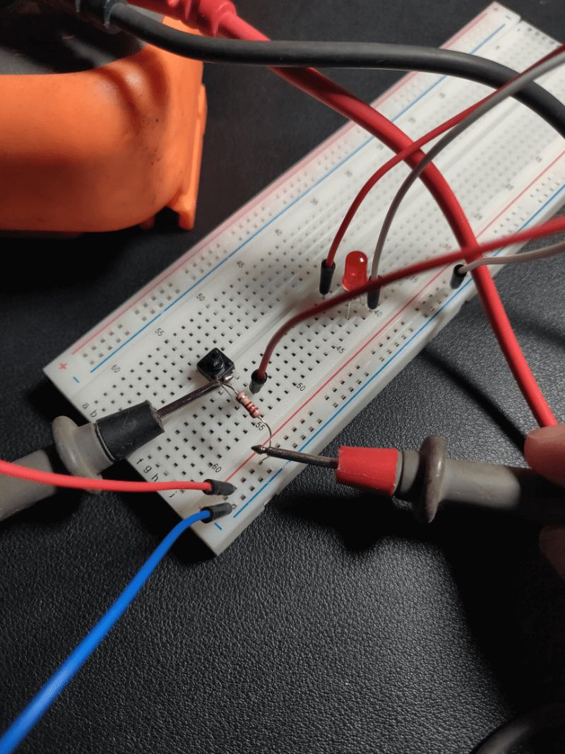 Colocar as Sondas Positiva e Negativa no Resistor