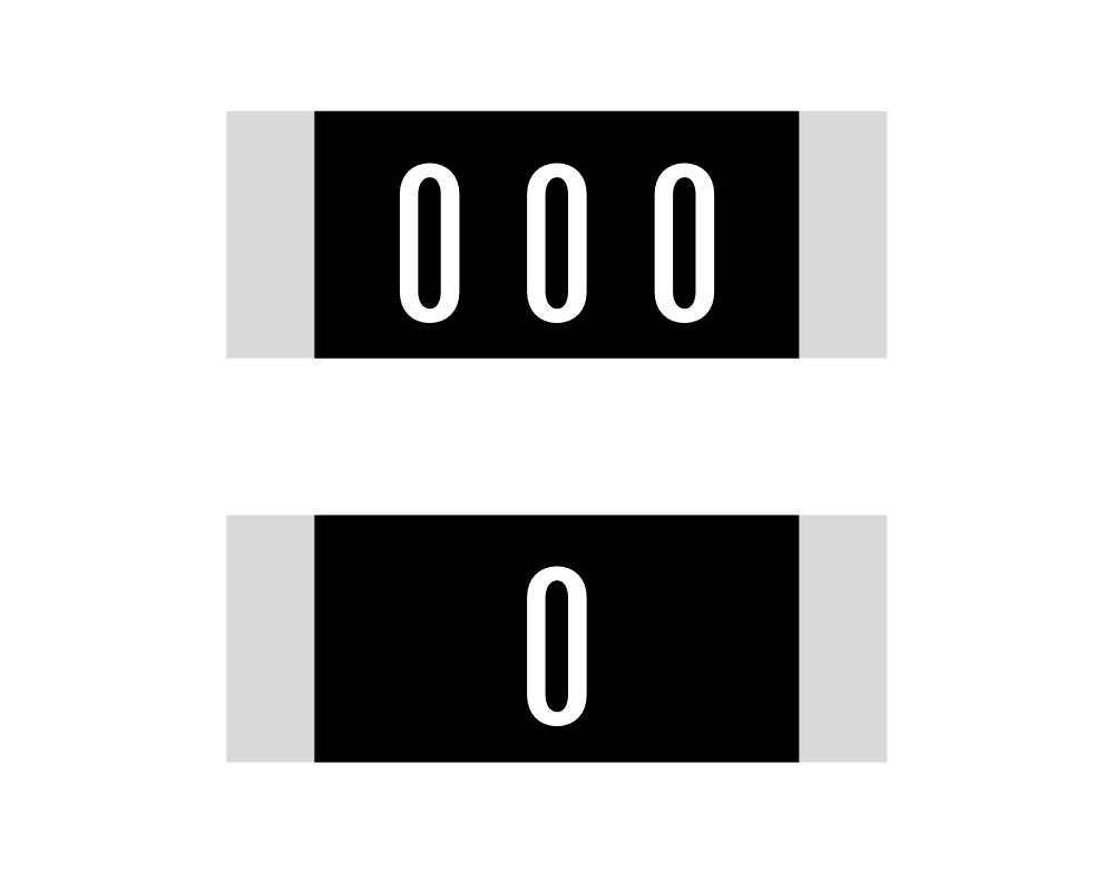 Resistor de Zero Ohm de Montagem em Superfície (SMD)
