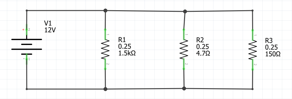 Example #1: Calculate voltage drop of each resistor in a series circuit