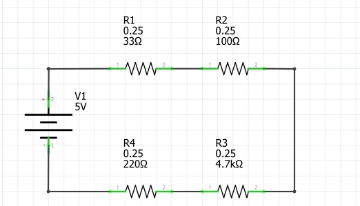 Example #3: Calculate voltage drop of each resistor in a series circuit
