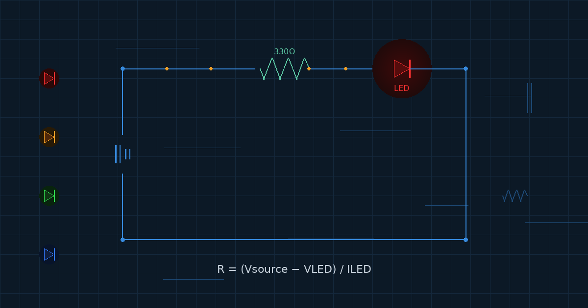 Simple Ciruit Led Simple LED Circuit | The Circuit Maker