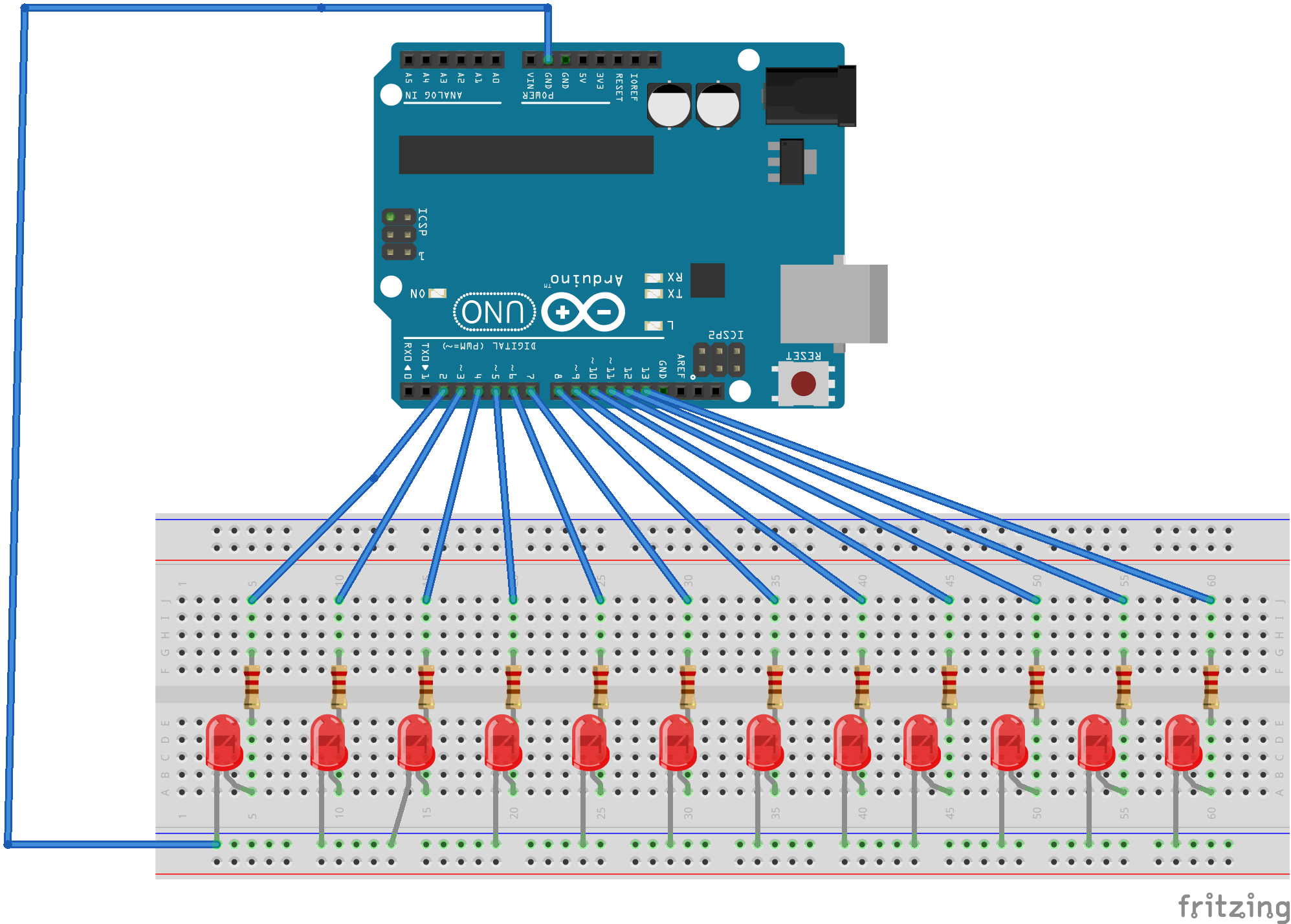 How To Connect LEDs Using One Or Multiple Arduino Pins